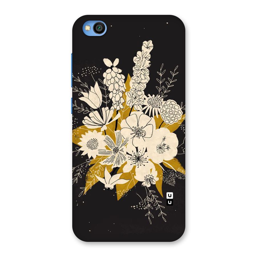 Flower Drawing Back Case for Redmi Go