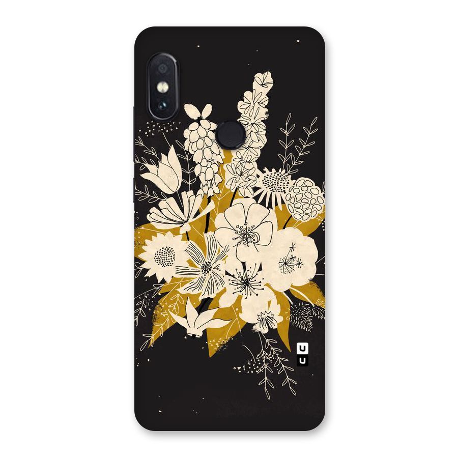 Flower Drawing Back Case for Redmi Note 5 Pro
