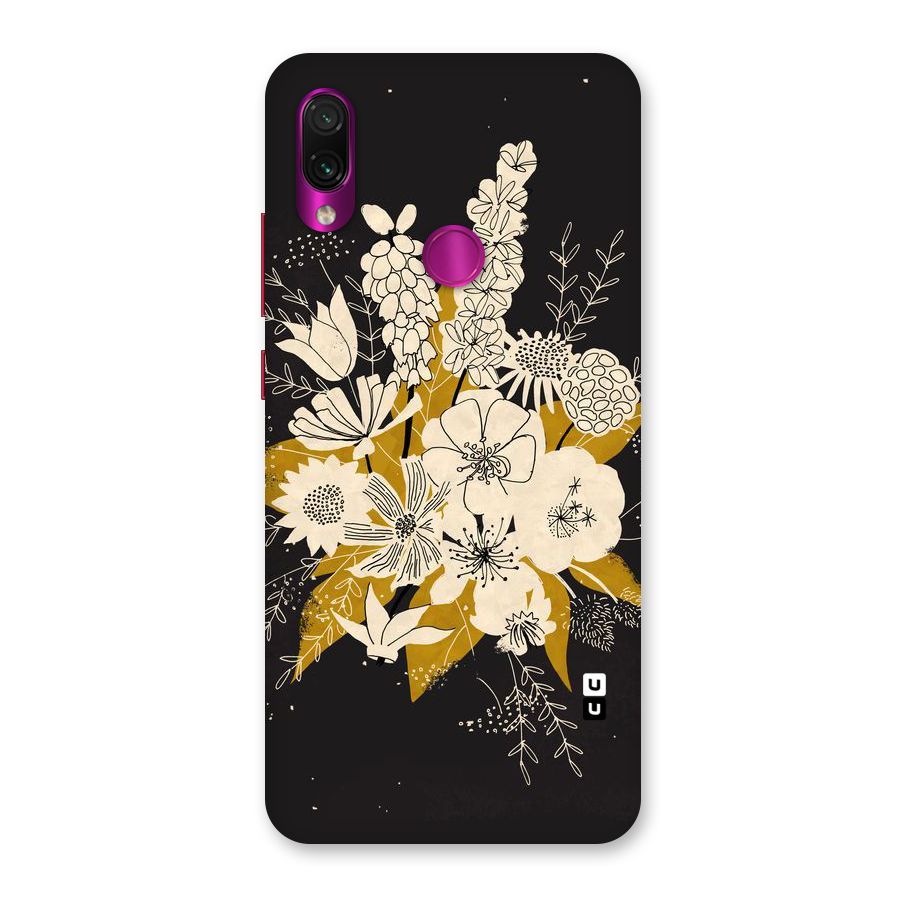 Flower Drawing Back Case for Redmi Note 7 Pro