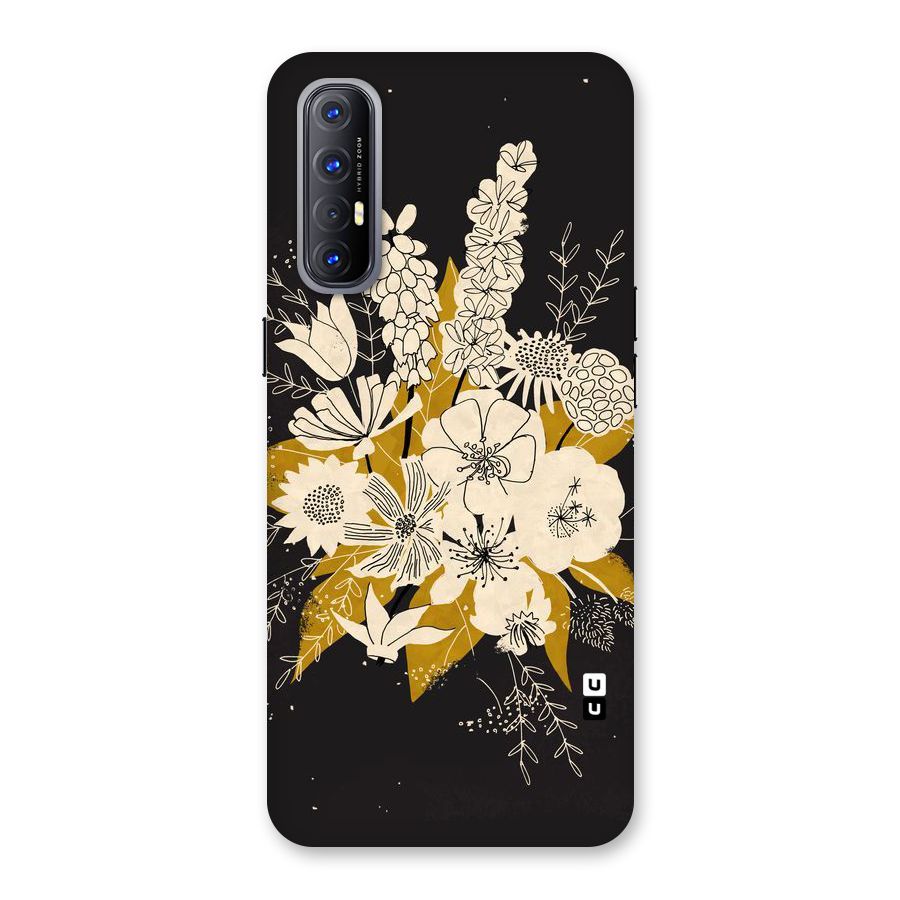 Flower Drawing Back Case for Reno3 Pro