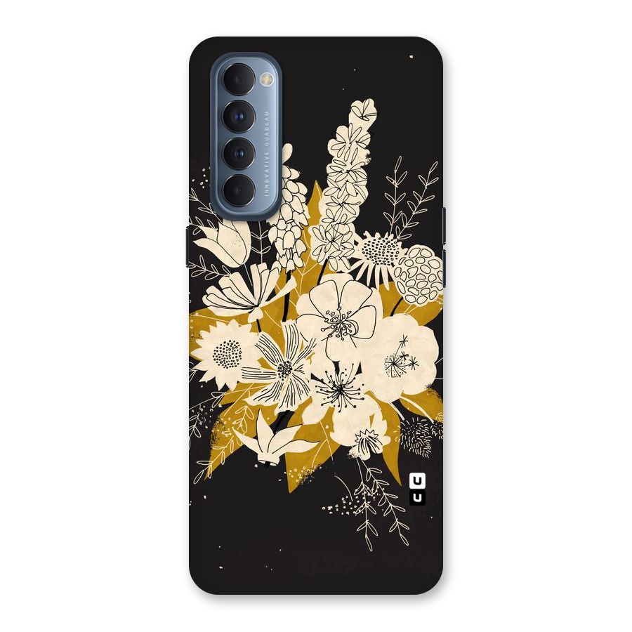 Flower Drawing Back Case for Reno4 Pro
