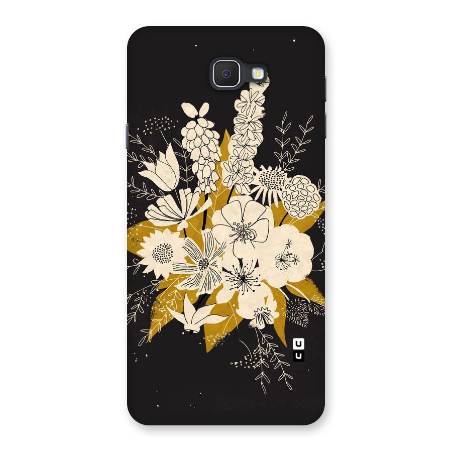 Flower Drawing Back Case for Samsung Galaxy J7 Prime