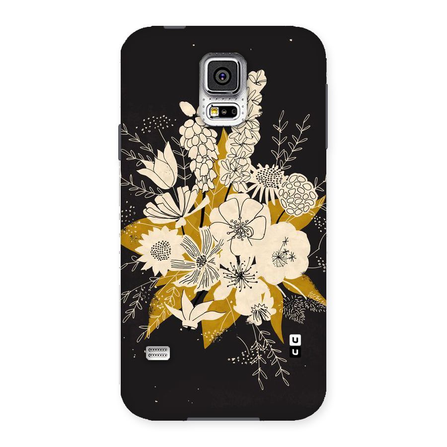 Flower Drawing Back Case for Samsung Galaxy S5