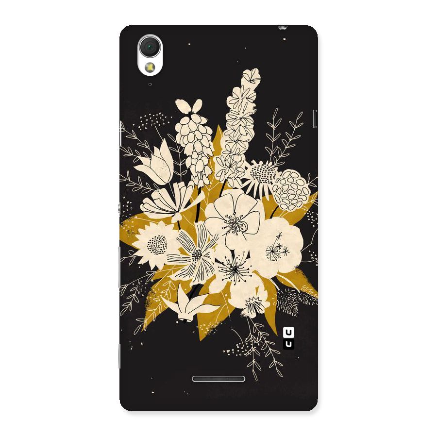 Flower Drawing Back Case for Sony Xperia T3