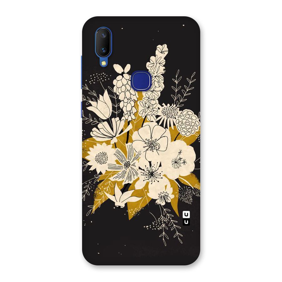 Flower Drawing Back Case for Vivo V11