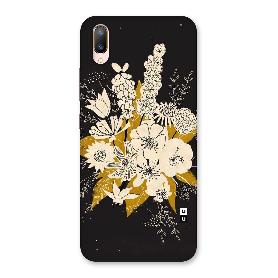 Flower Drawing Back Case for Vivo V11 Pro