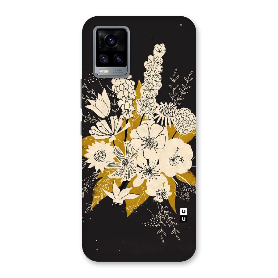 Flower Drawing Back Case for Vivo V20