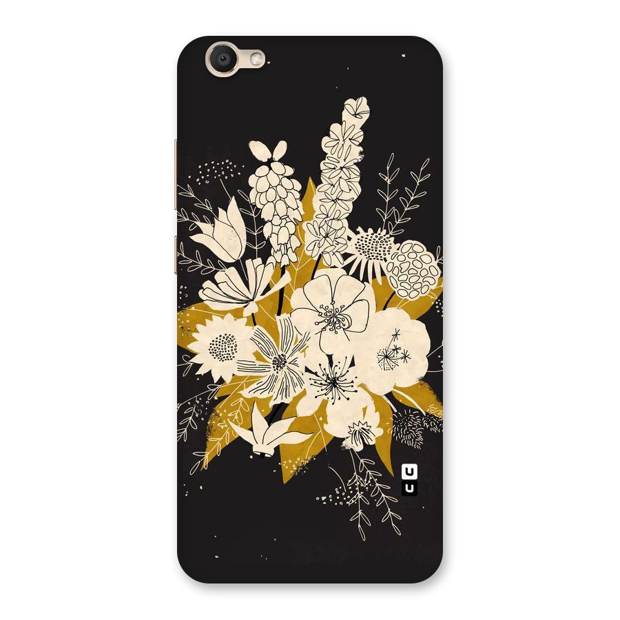 Flower Drawing Back Case for Vivo V5