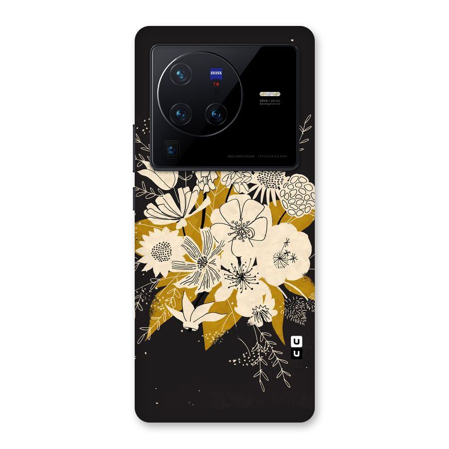 Flower Drawing Back Case for Vivo X80 Pro