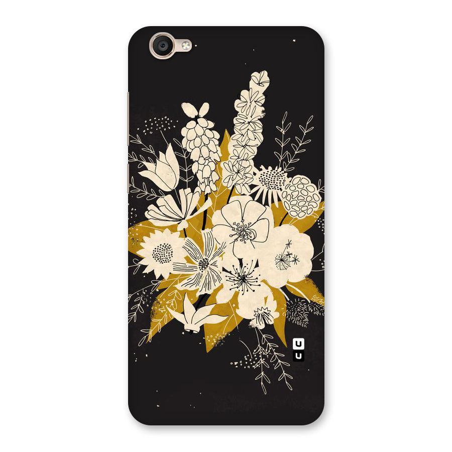 Flower Drawing Back Case for Vivo Y55L