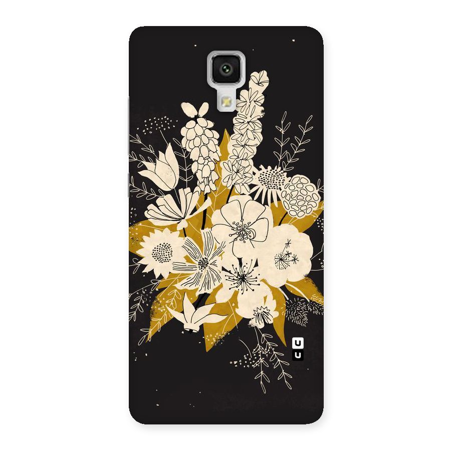 Flower Drawing Back Case for Xiaomi Mi 4