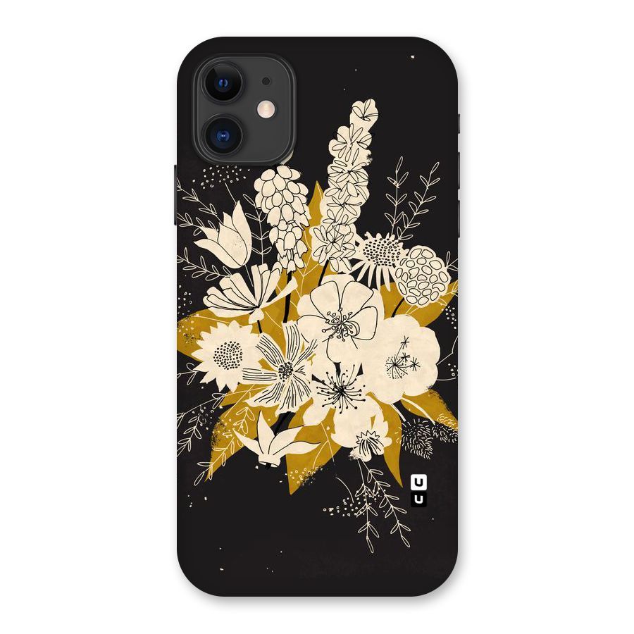 Flower Drawing Back Case for iPhone 11