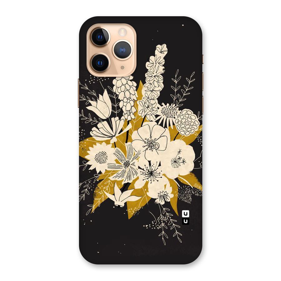 Flower Drawing Back Case for iPhone 11 Pro