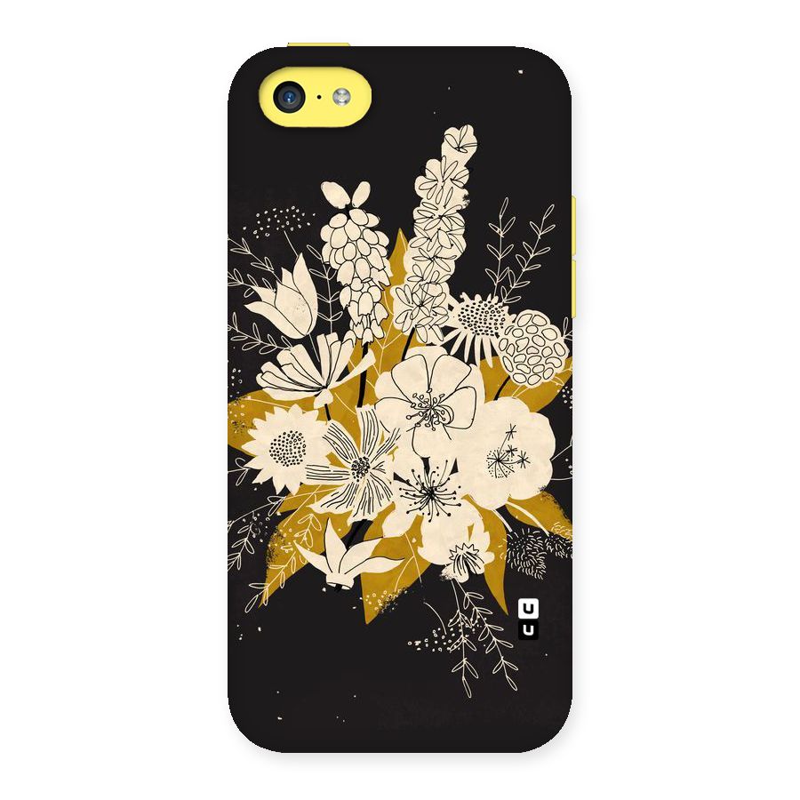 Flower Drawing Back Case for iPhone 5C