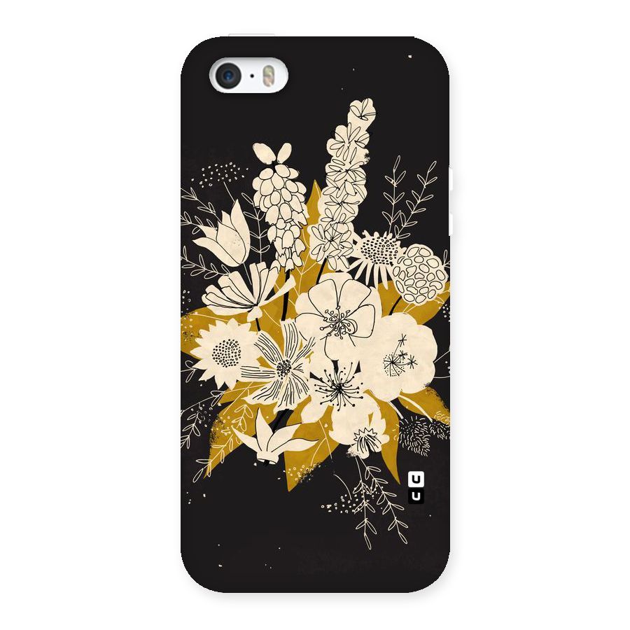 Flower Drawing Back Case for iPhone SE