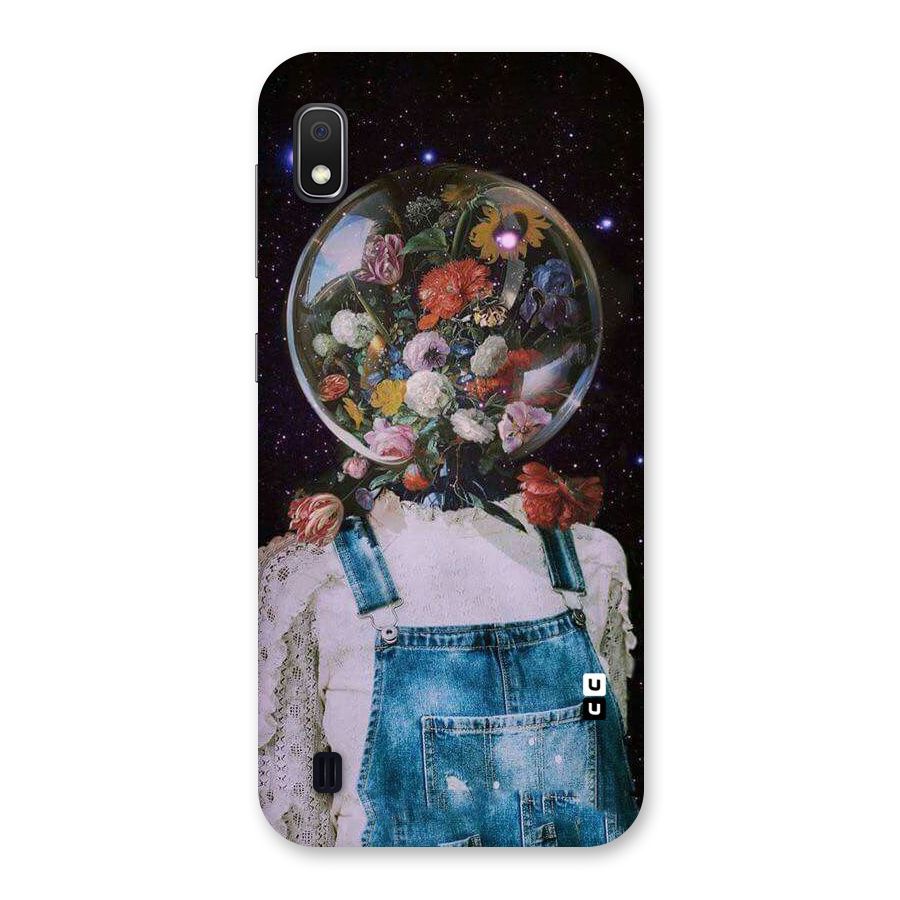 Flower Face Back Case for Galaxy A10