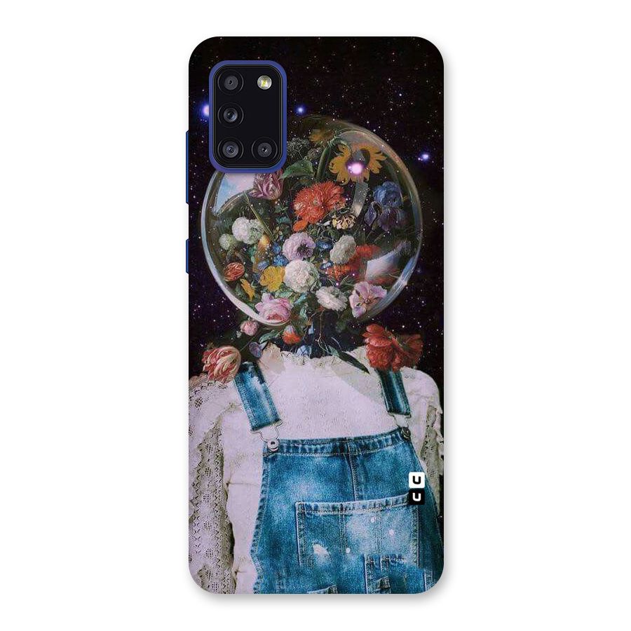 Flower Face Back Case for Galaxy A31