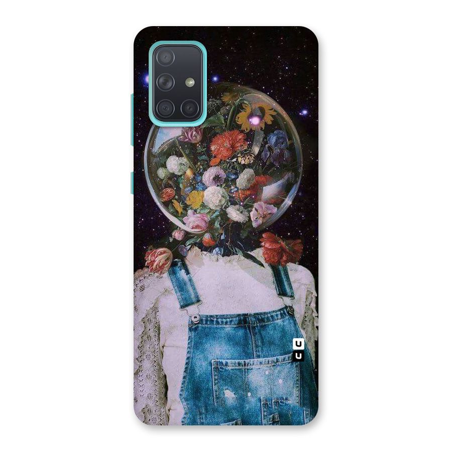 Flower Face Back Case for Galaxy A71