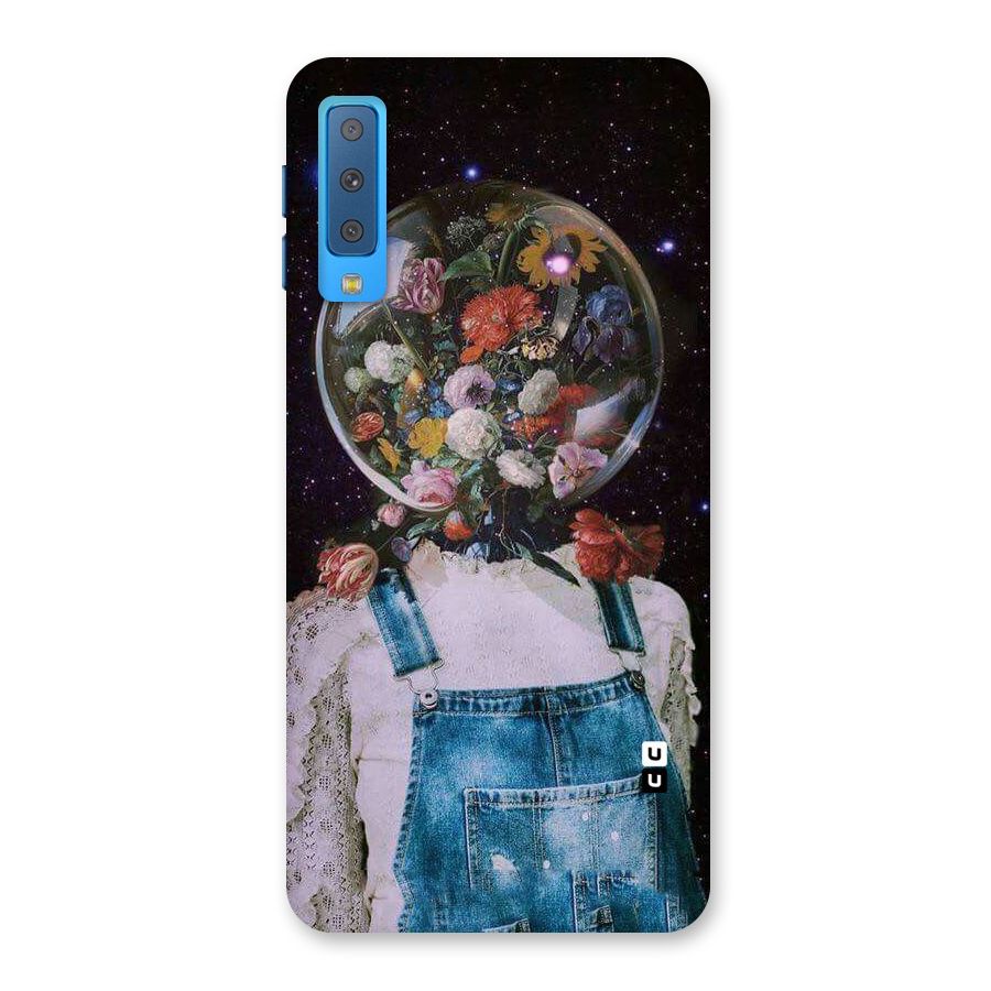 Flower Face Back Case for Galaxy A7 (2018)