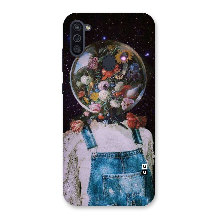 Flower Face Back Case for Galaxy M11