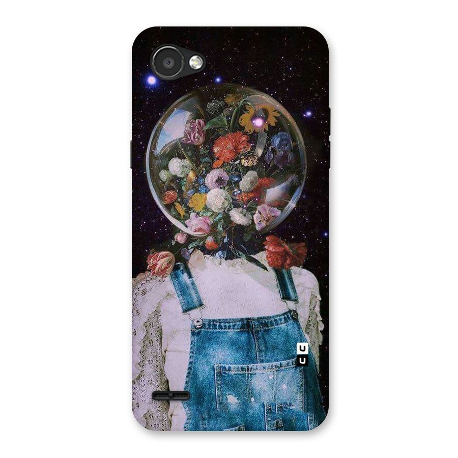 Flower Face Back Case for LG Q6