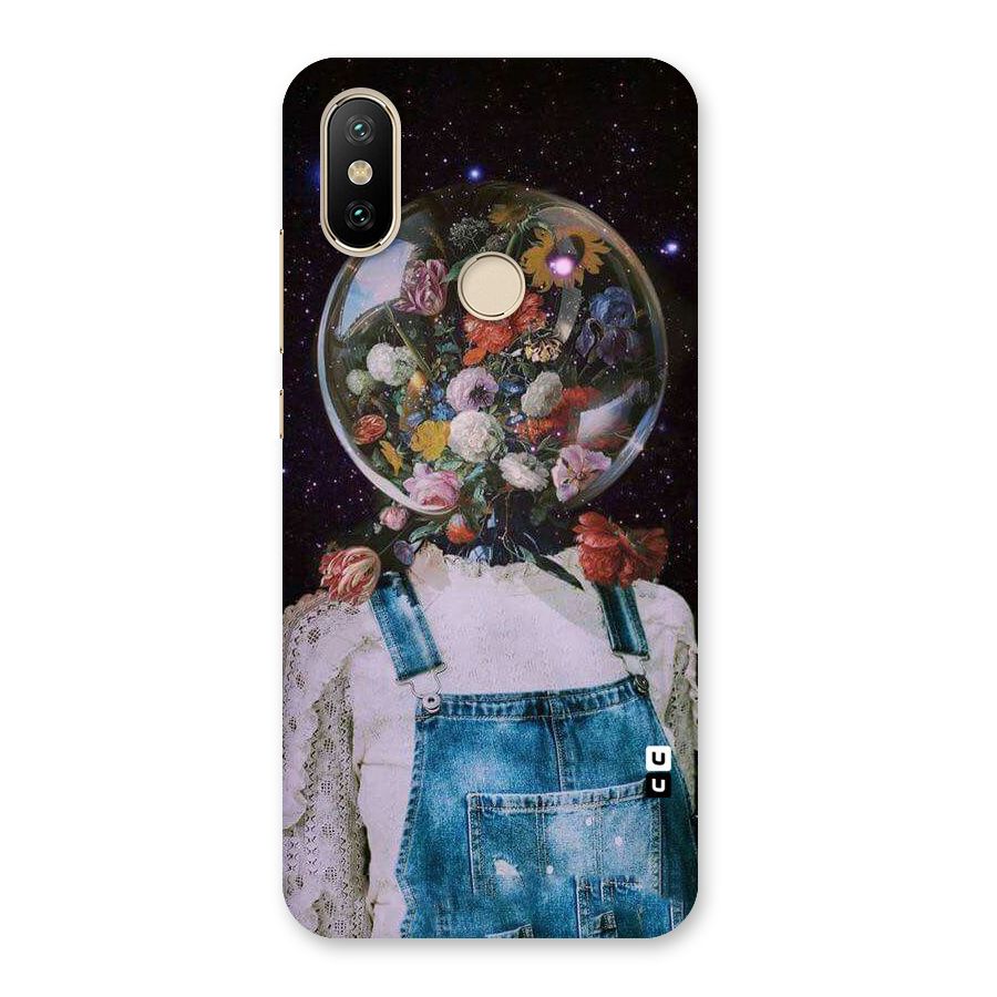 Flower Face Back Case for Mi A2