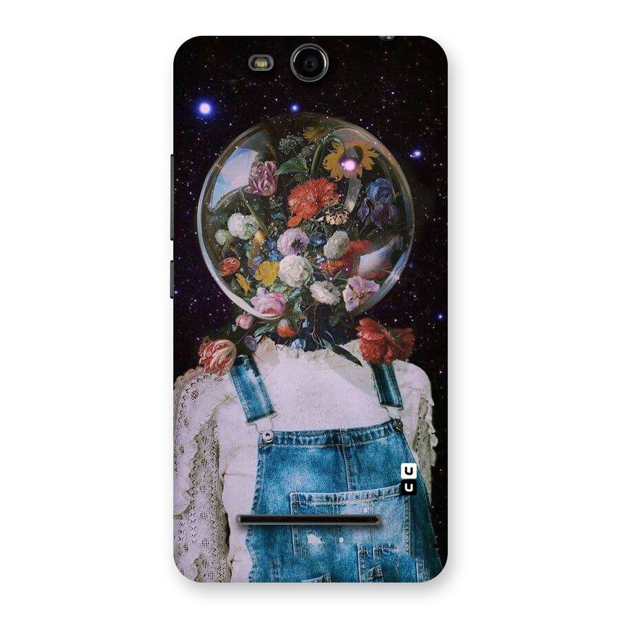 Flower Face Back Case for Micromax Canvas Juice 3 Q392