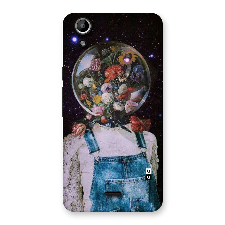 Flower Face Back Case for Micromax Canvas Selfie Lens Q345