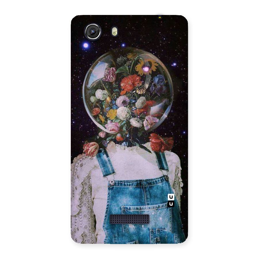 Flower Face Back Case for Micromax Unite 3