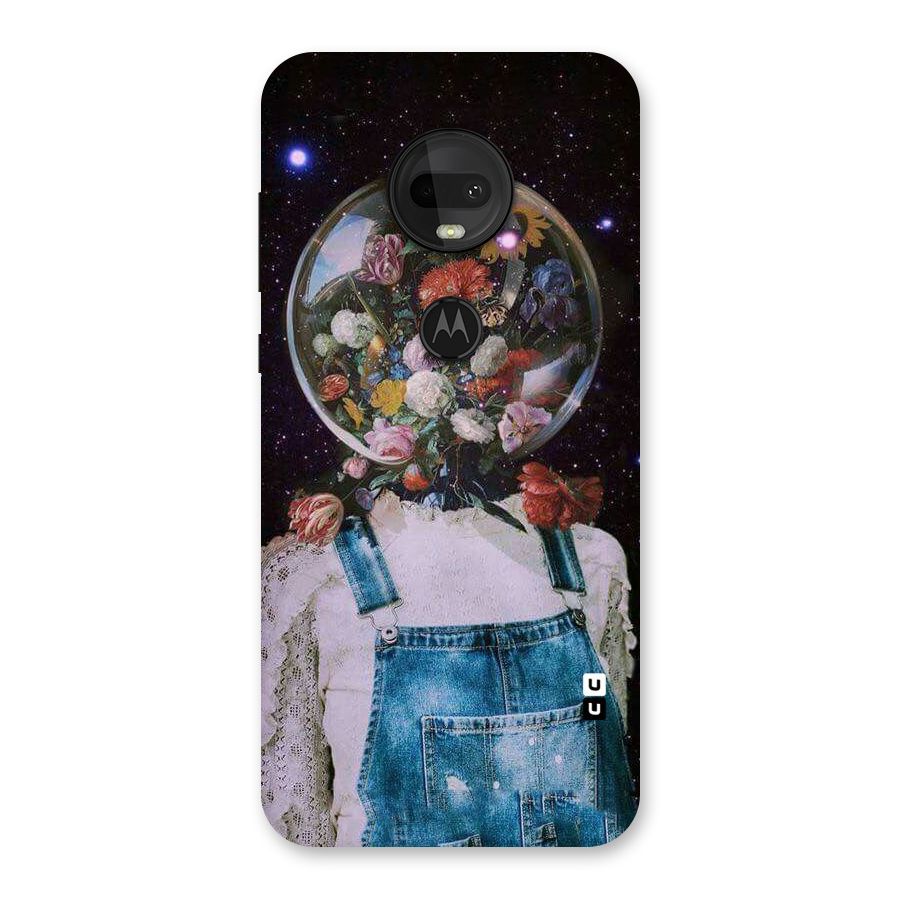 Flower Face Back Case for Moto G7