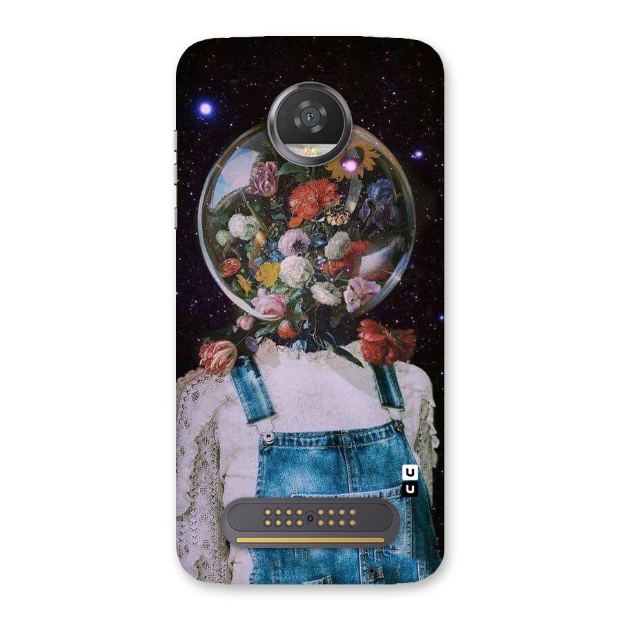 Flower Face Back Case for Moto Z2 Play