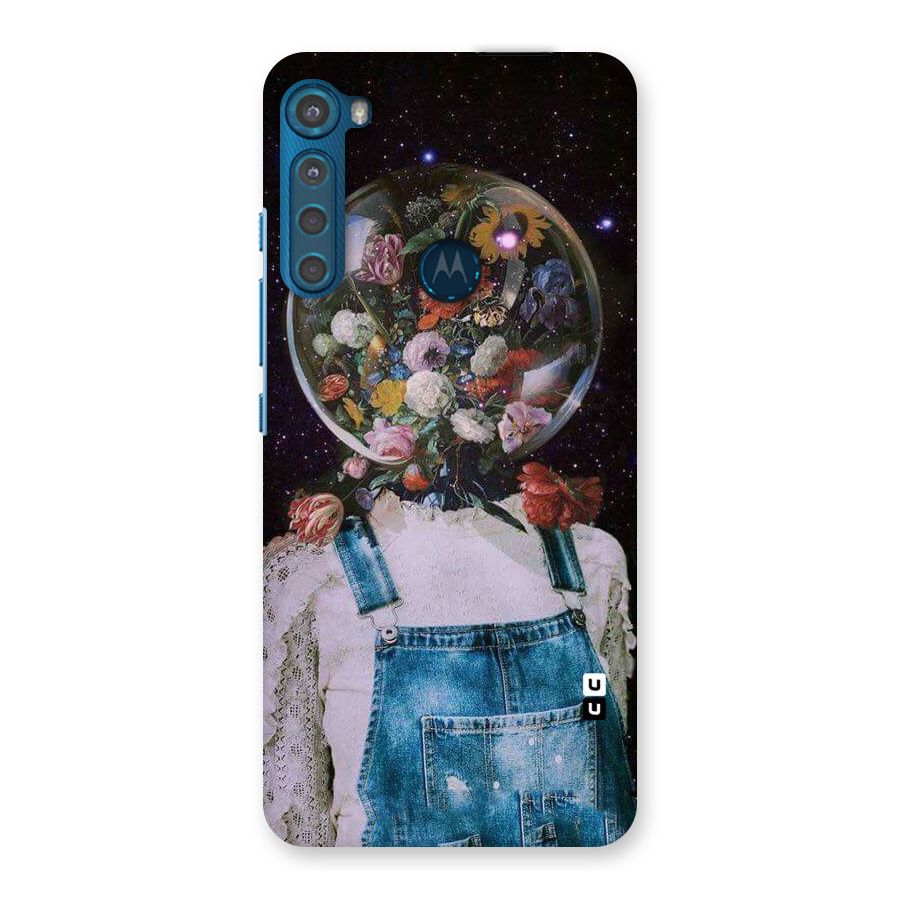 Flower Face Back Case for Motorola One Fusion Plus