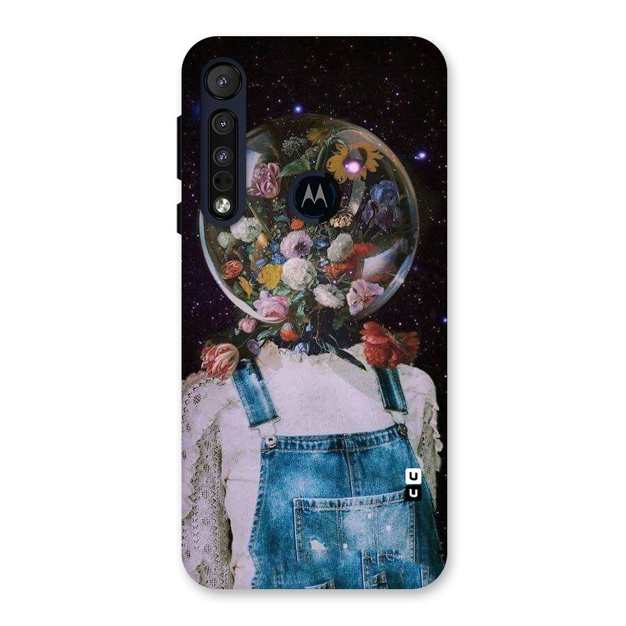Flower Face Back Case for Motorola One Macro
