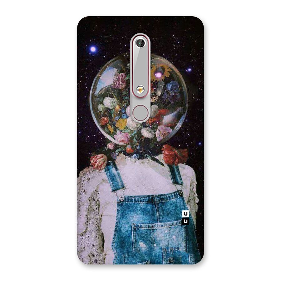 Flower Face Back Case for Nokia 6.1