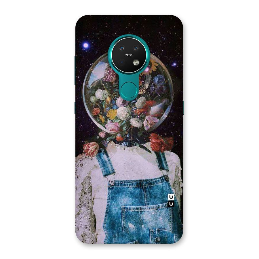 Flower Face Back Case for Nokia 7.2