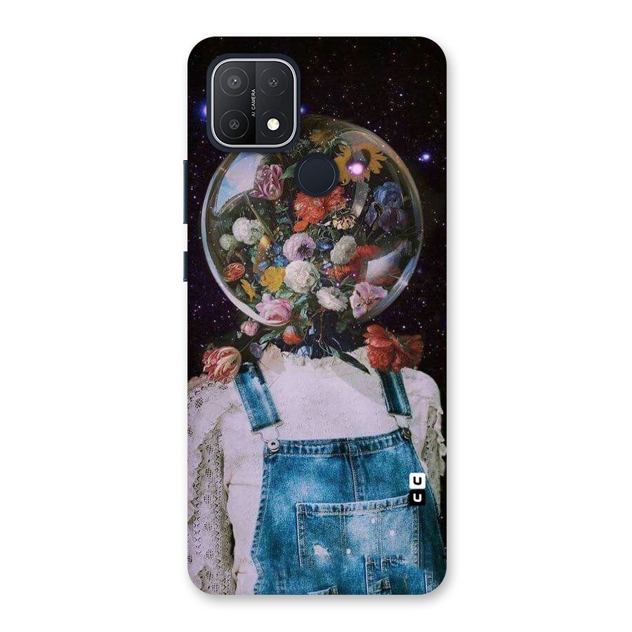 Flower Face Back Case for Oppo A15
