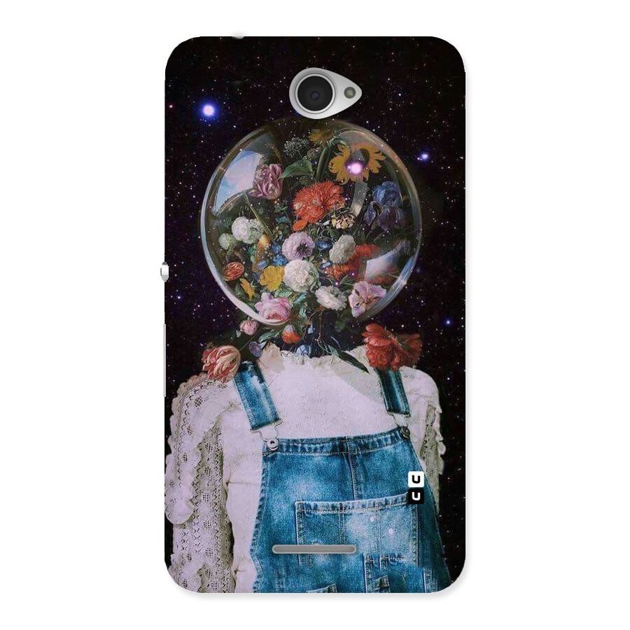 Flower Face Back Case for Sony Xperia E4