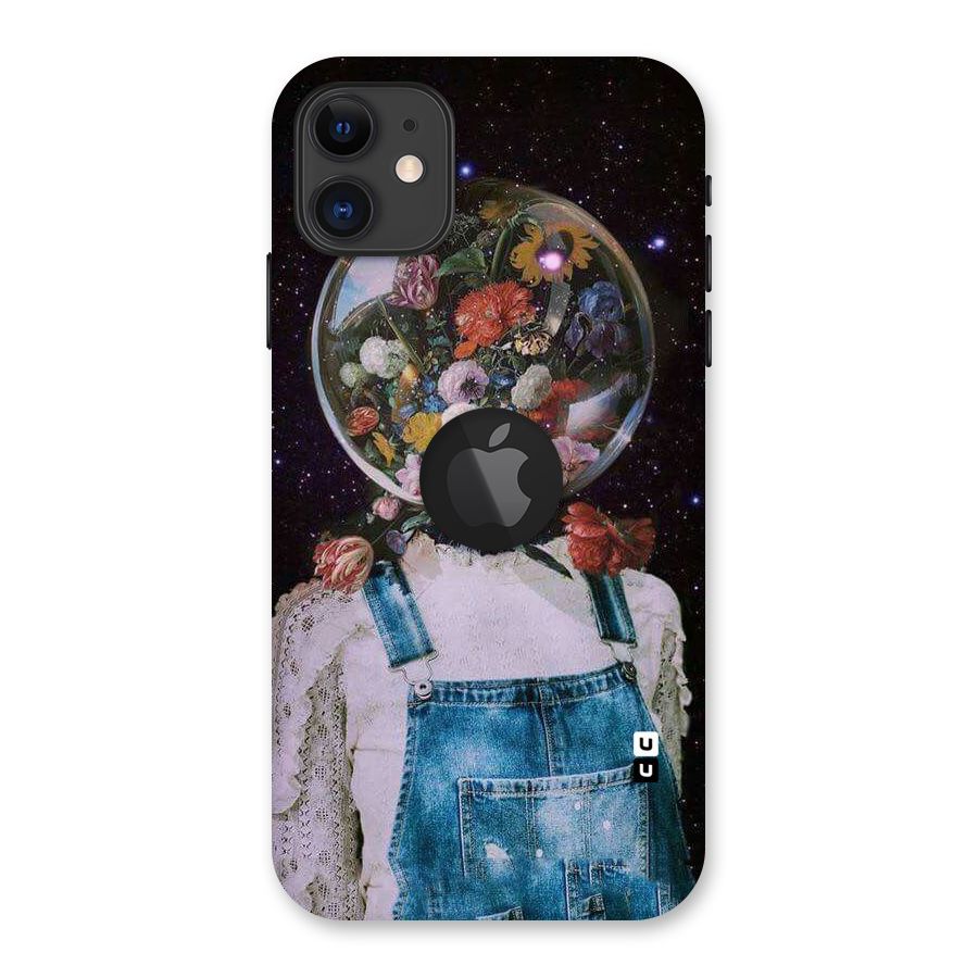 Flower Face Back Case for iPhone 11 Logo Cut