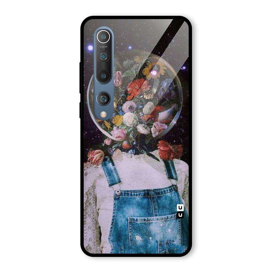 Flower Face Glass Back Case for Mi 10