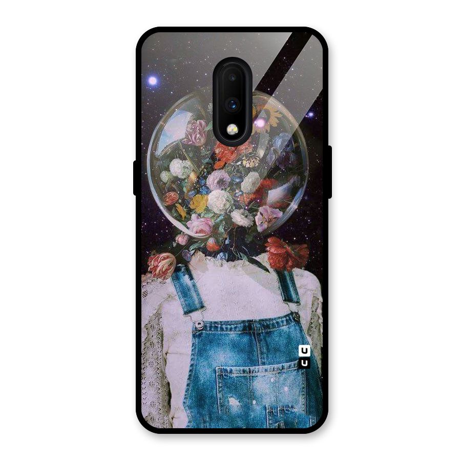 Flower Face Glass Back Case for OnePlus 7