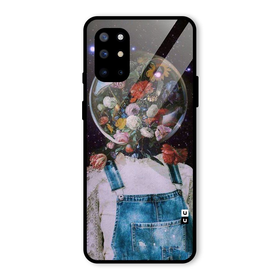 Flower Face Glass Back Case for OnePlus 8T