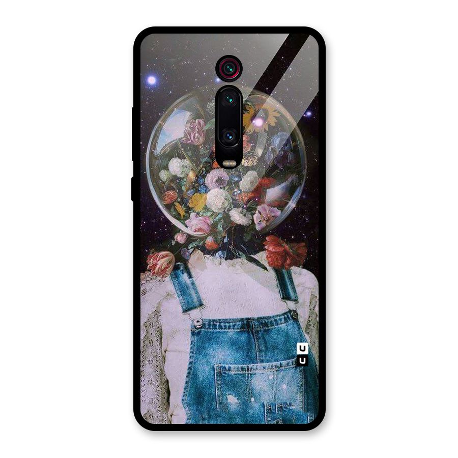 Flower Face Glass Back Case for Redmi K20 Pro