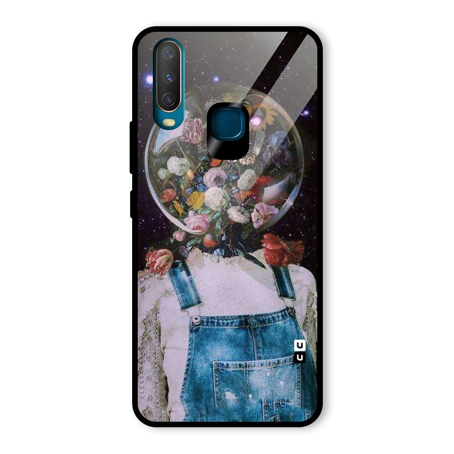 Flower Face Glass Back Case for Vivo U10