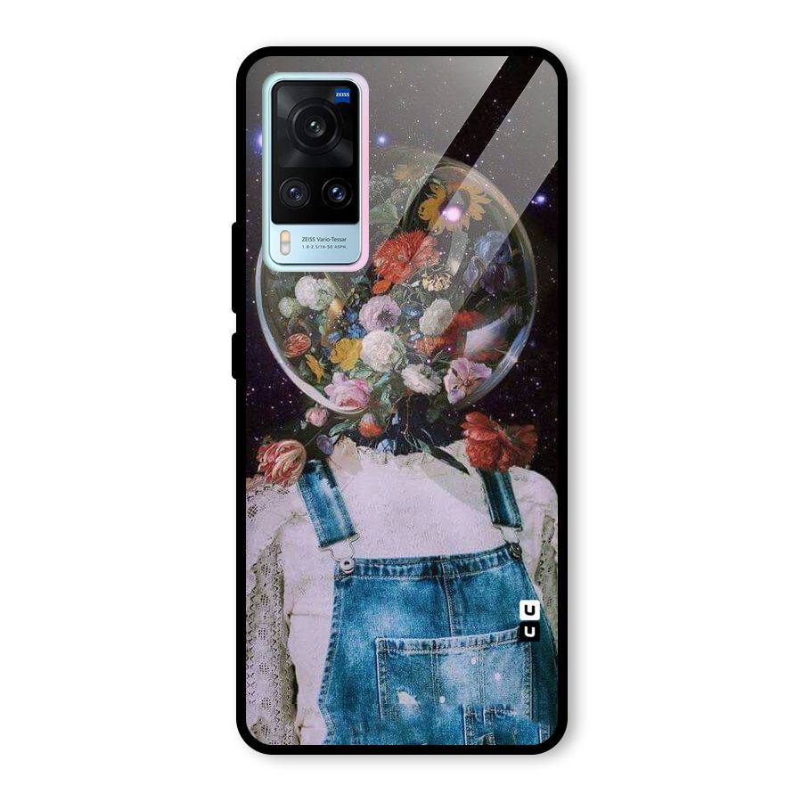 Flower Face Glass Back Case for Vivo X60