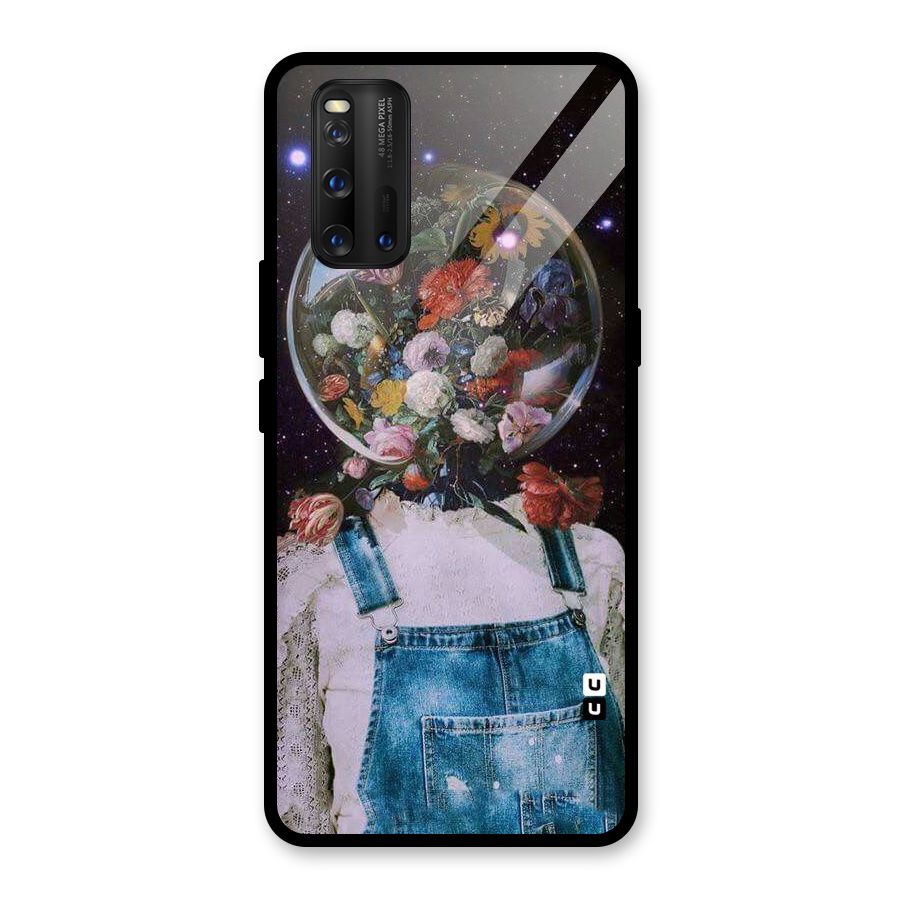 Flower Face Glass Back Case for Vivo iQOO 3