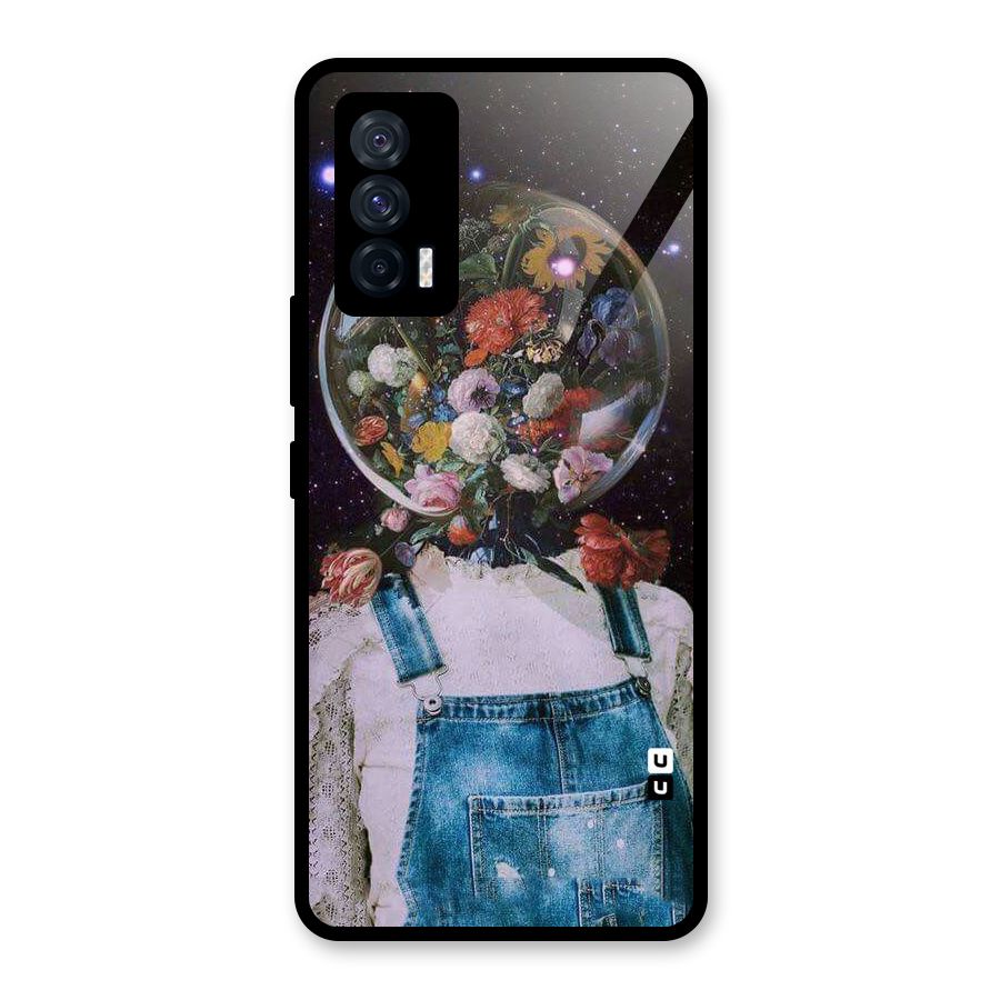 Flower Face Glass Back Case for Vivo iQOO 7 5G