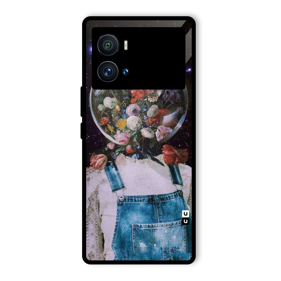 Flower Face Glass Back Case for Vivo iQOO 9 Pro