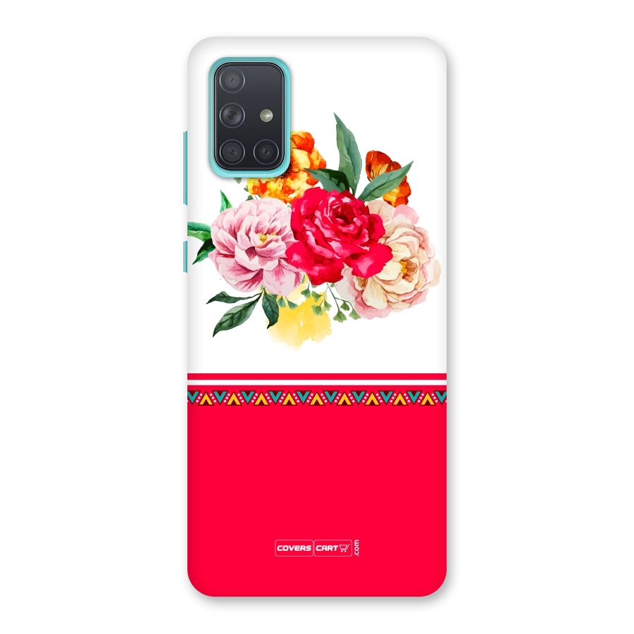 Flower Fusion Back Case for Galaxy A71