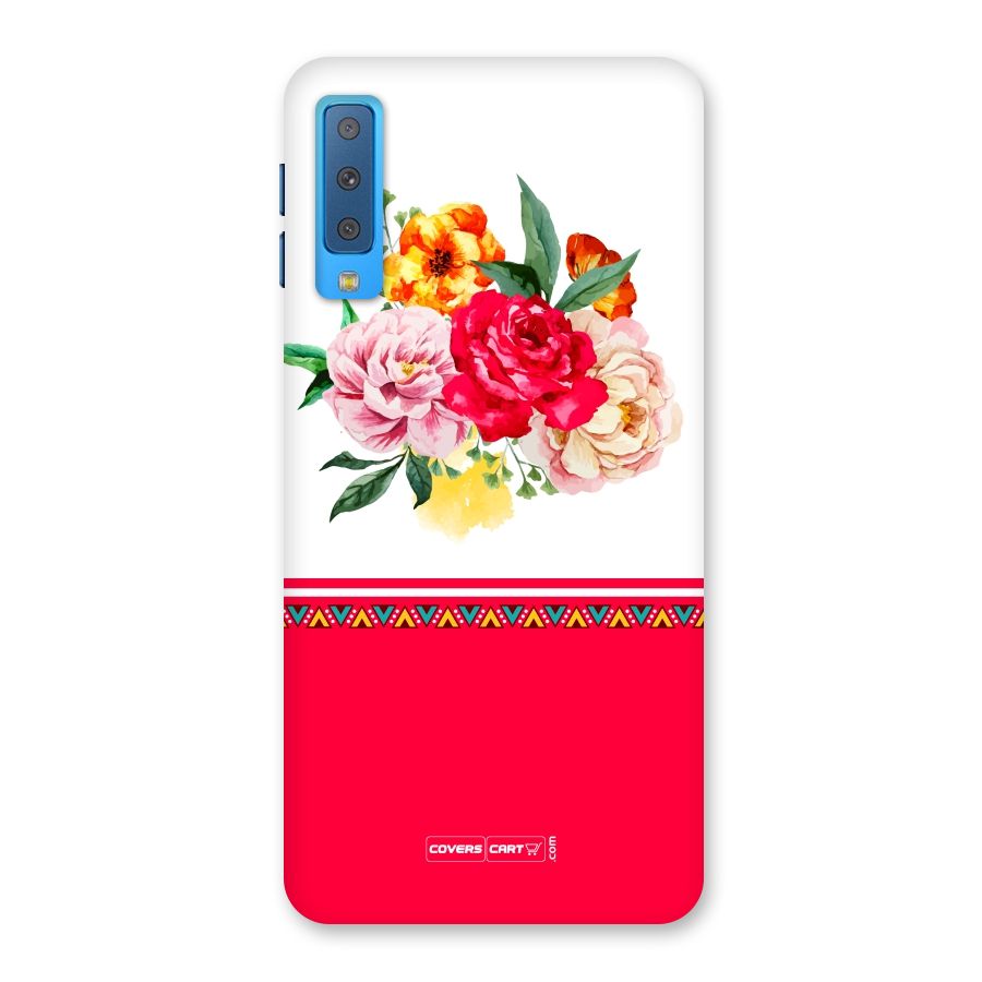 Flower Fusion Back Case for Galaxy A7 (2018)