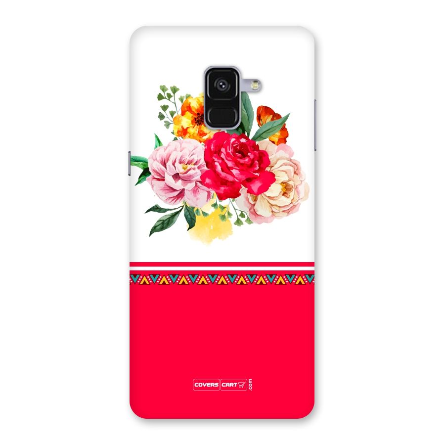 Flower Fusion Back Case for Galaxy A8 Plus